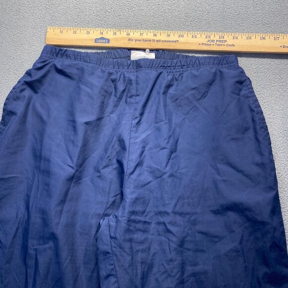 VINTAGE Reebok Pants Mens Large Blue Lined Windbreaker Track Zip Y2K,Wide Leg - Picture 3 of 14